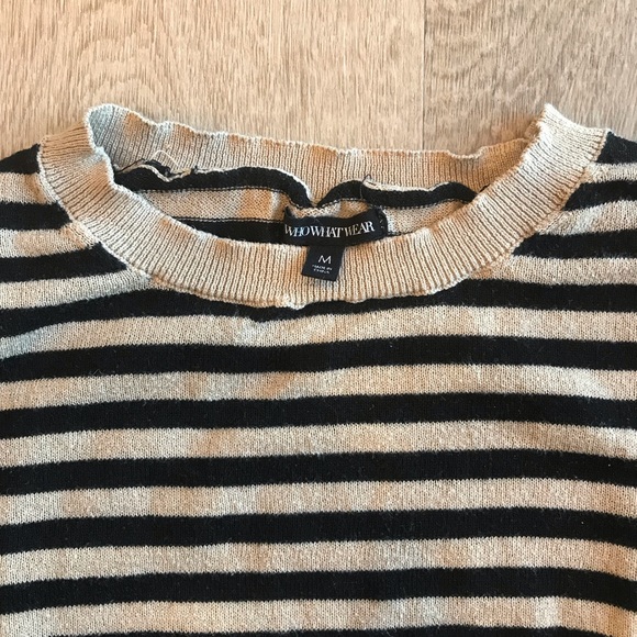 WHO WHAT WEAR Striped Sweater (Size M) - Picture 2 of 5